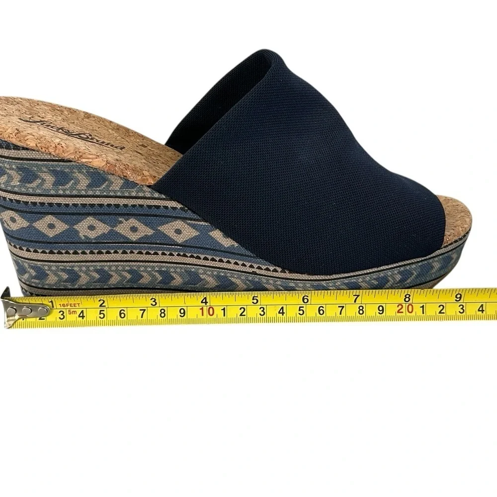 Lucky Brand Blue Marilyn‎ Cork  Wedge Sandal
